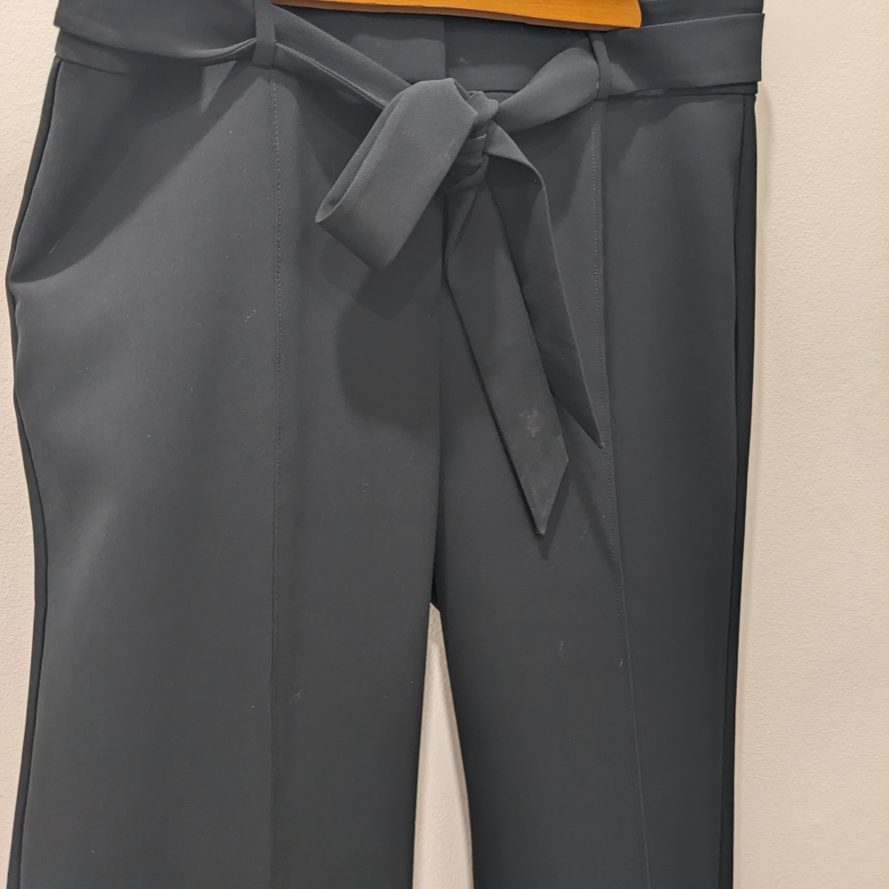 Ann Taylor Black Tie-Waist Pants